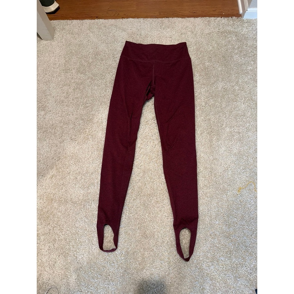 Old Navy Active CozeCore Stirrup Leggings Dark Red Heather M Tall